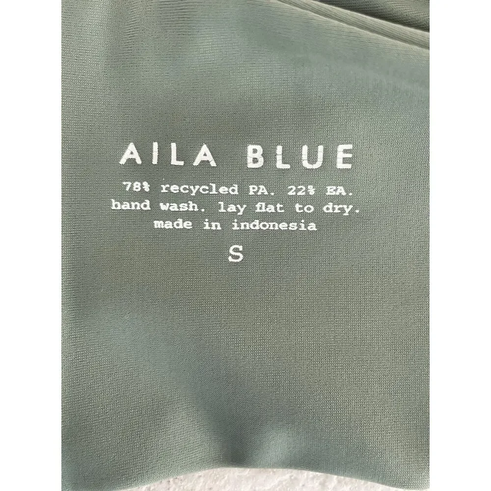 Aila Blue Swim Bandeau Bikini Top Summer Mermaidcore Coastal Resort